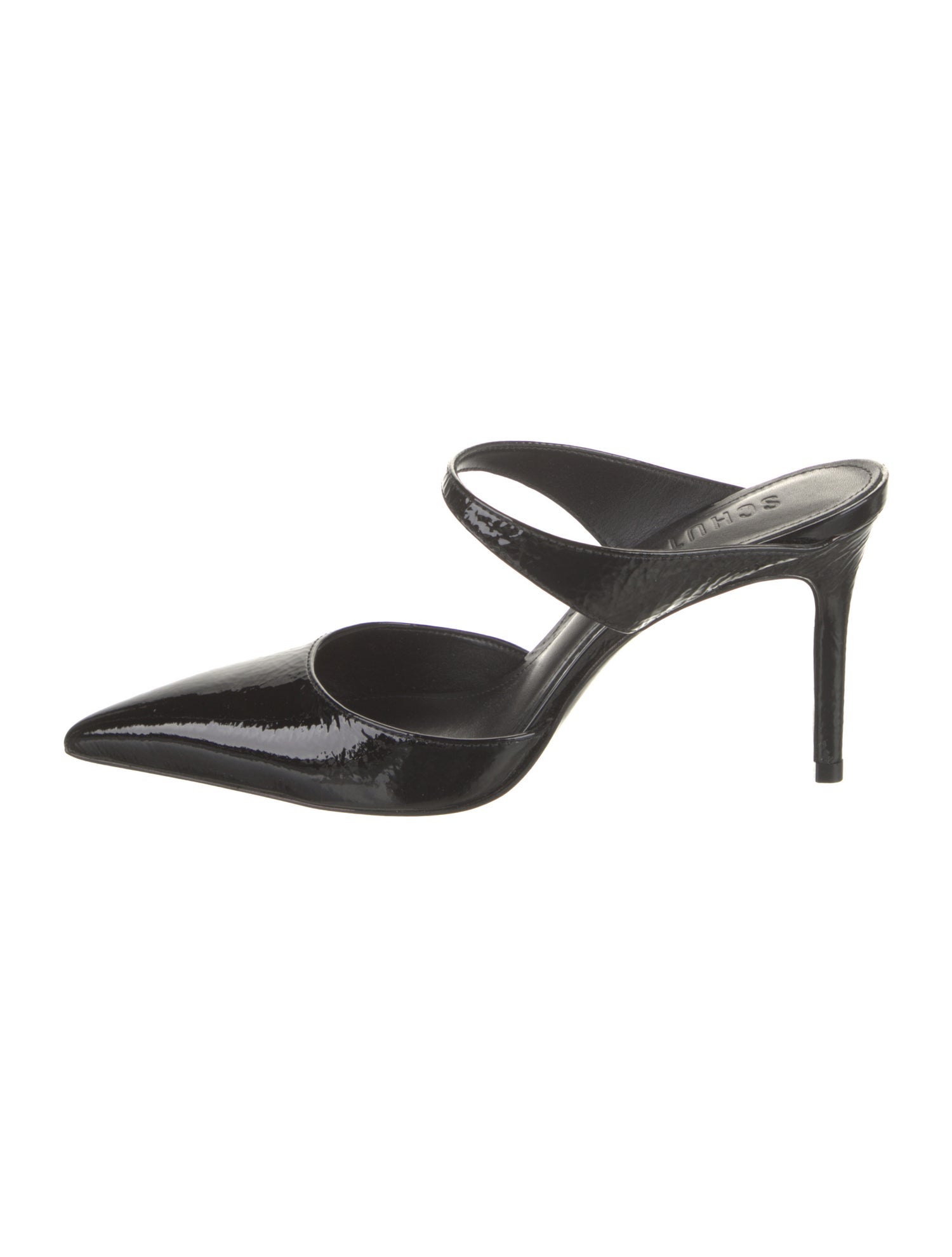 Schutz Patent Leather Mules