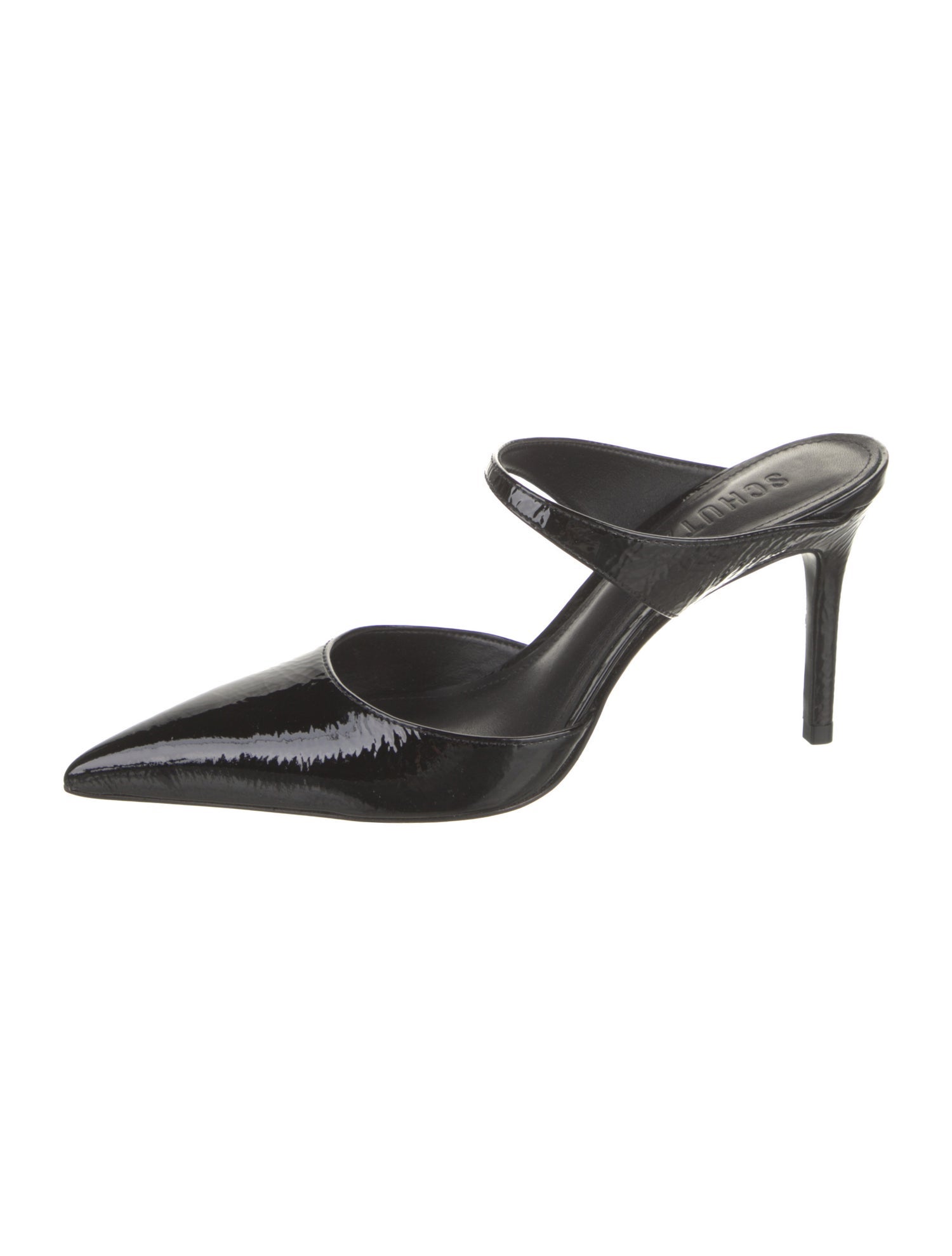 Schutz Patent Leather Mules