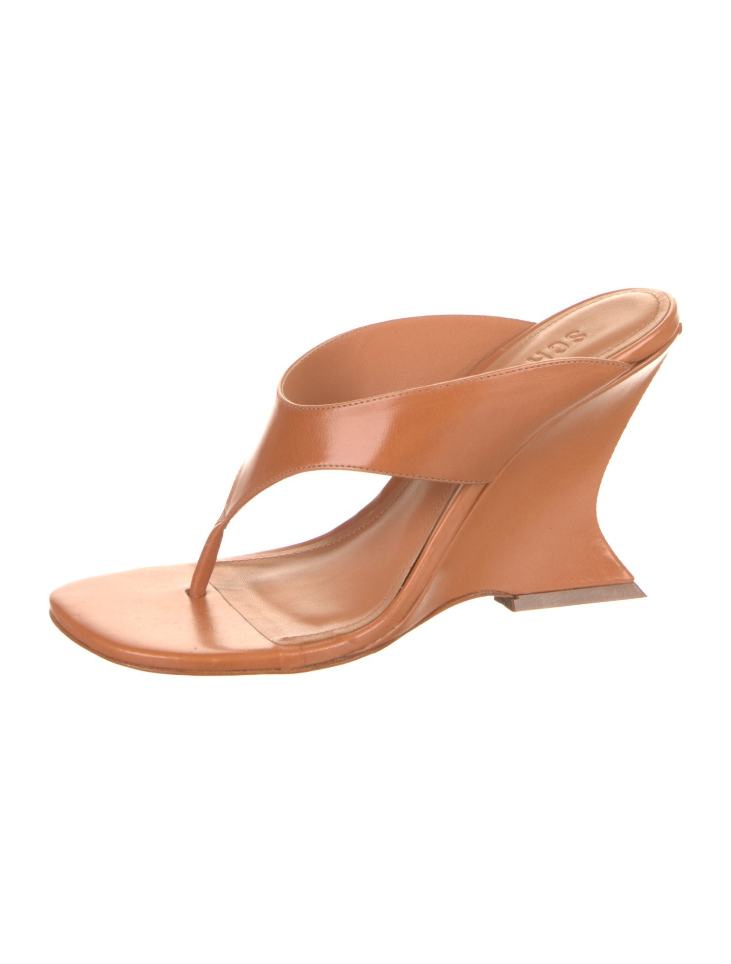 Schutz Leather Slides