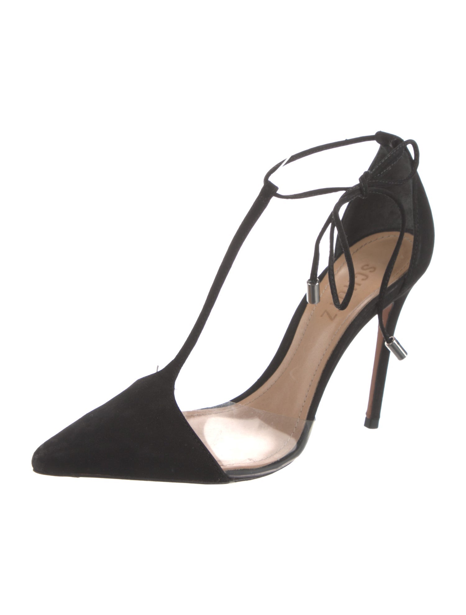Schutz Suede T-Strap Pumps