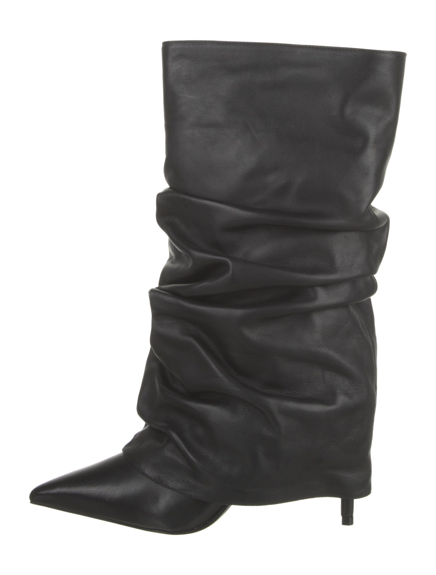 Schutz Leather Slouch Boots