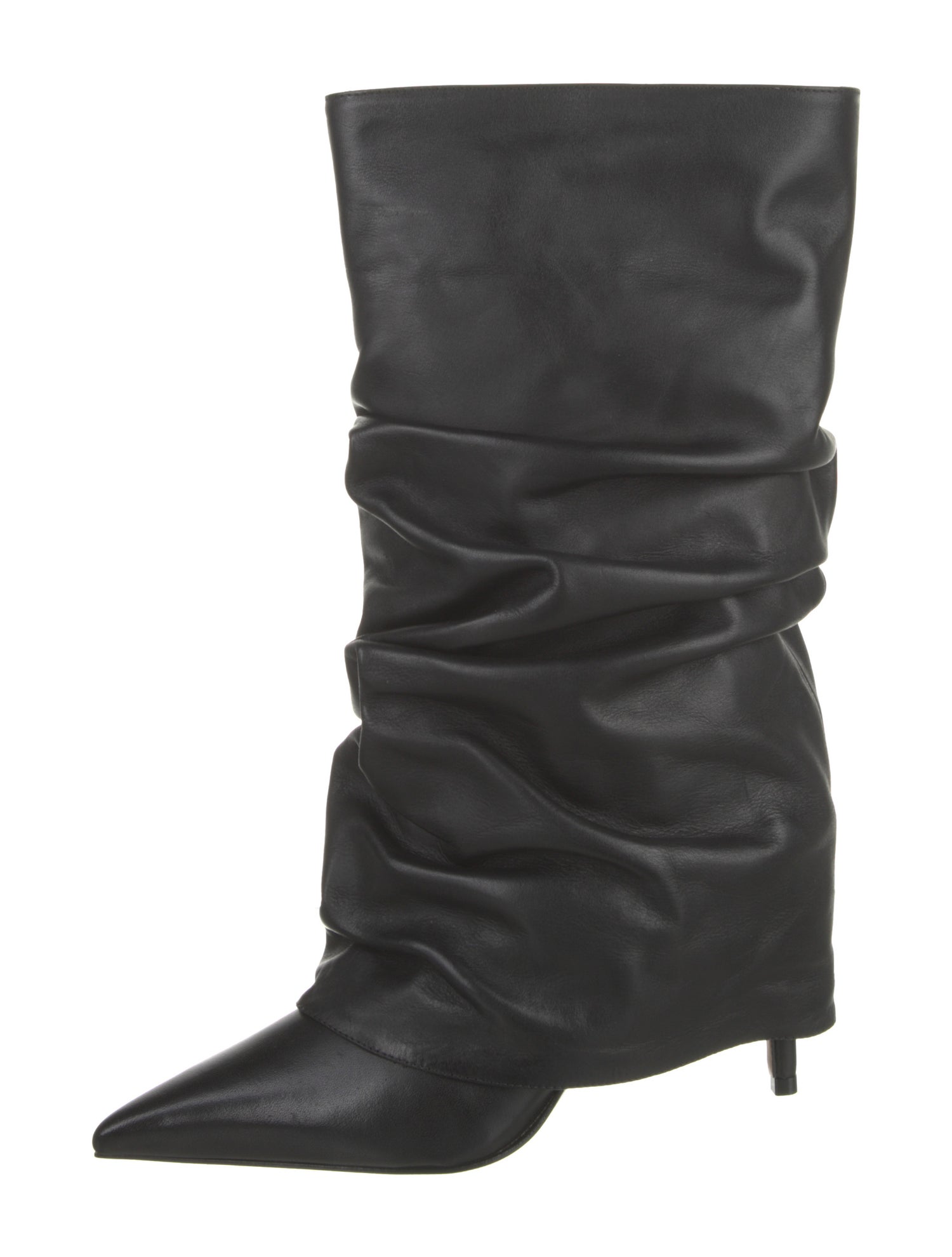Schutz Leather Slouch Boots
