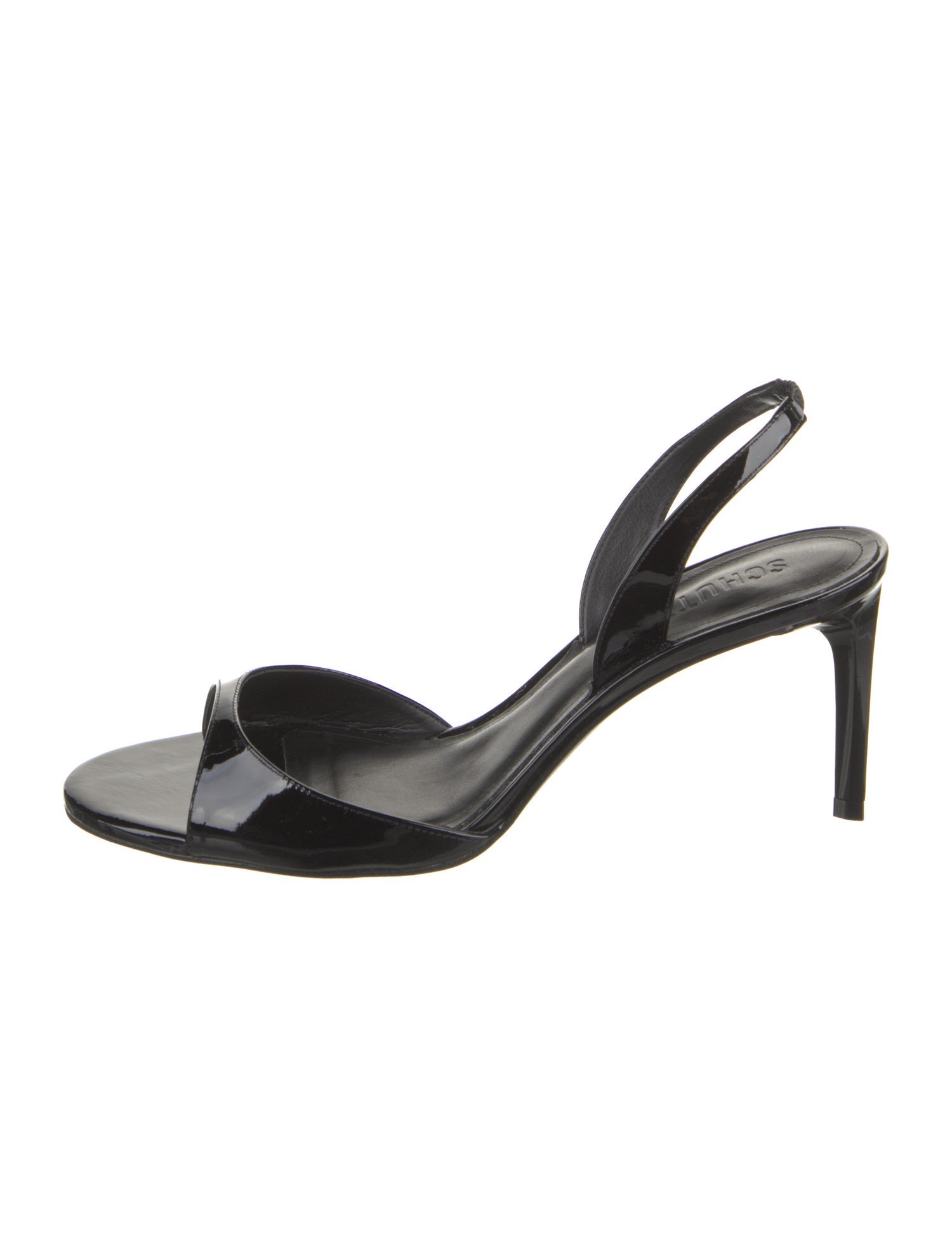 Schutz Patent Leather Slingback Sandals