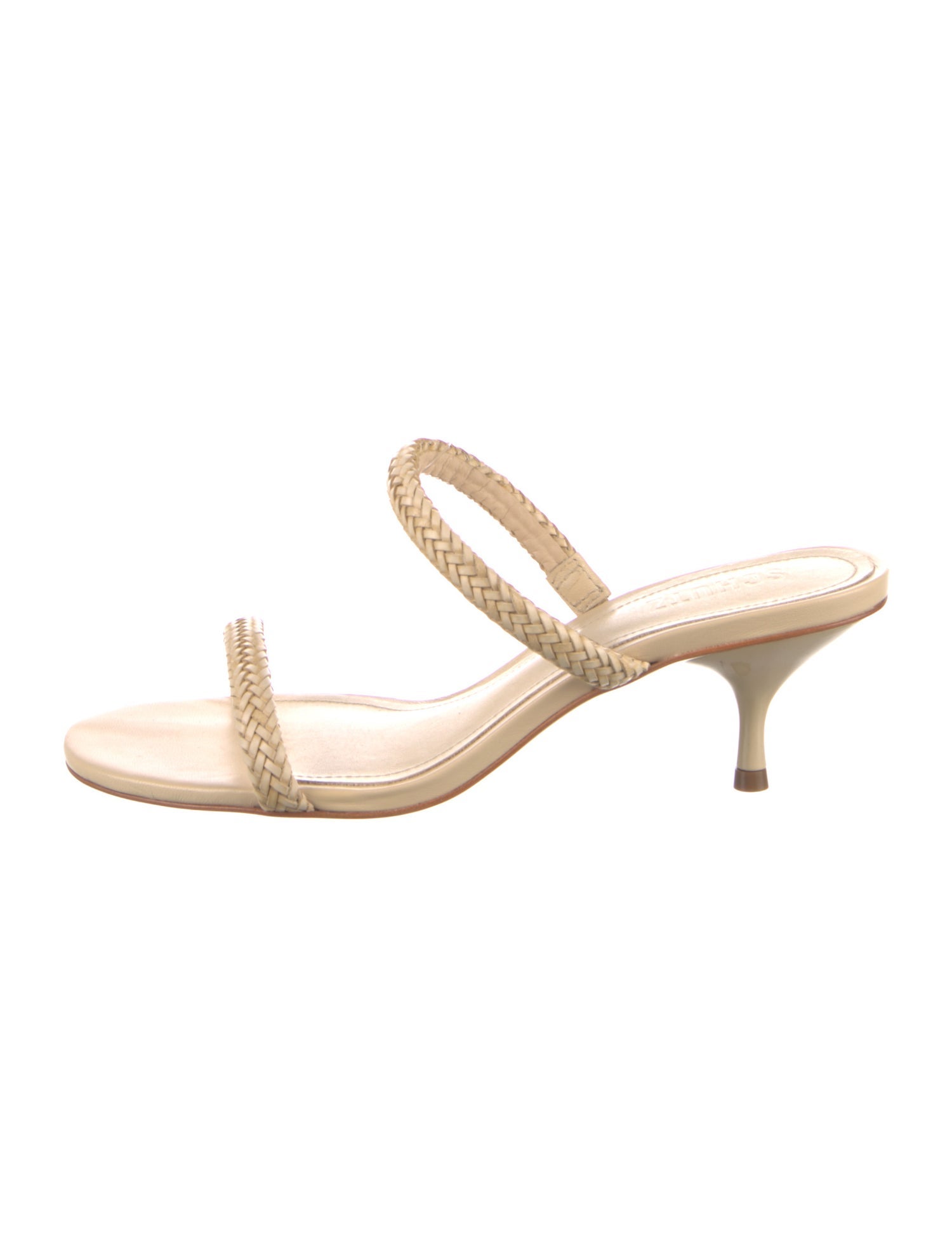 Schutz Leather Slides