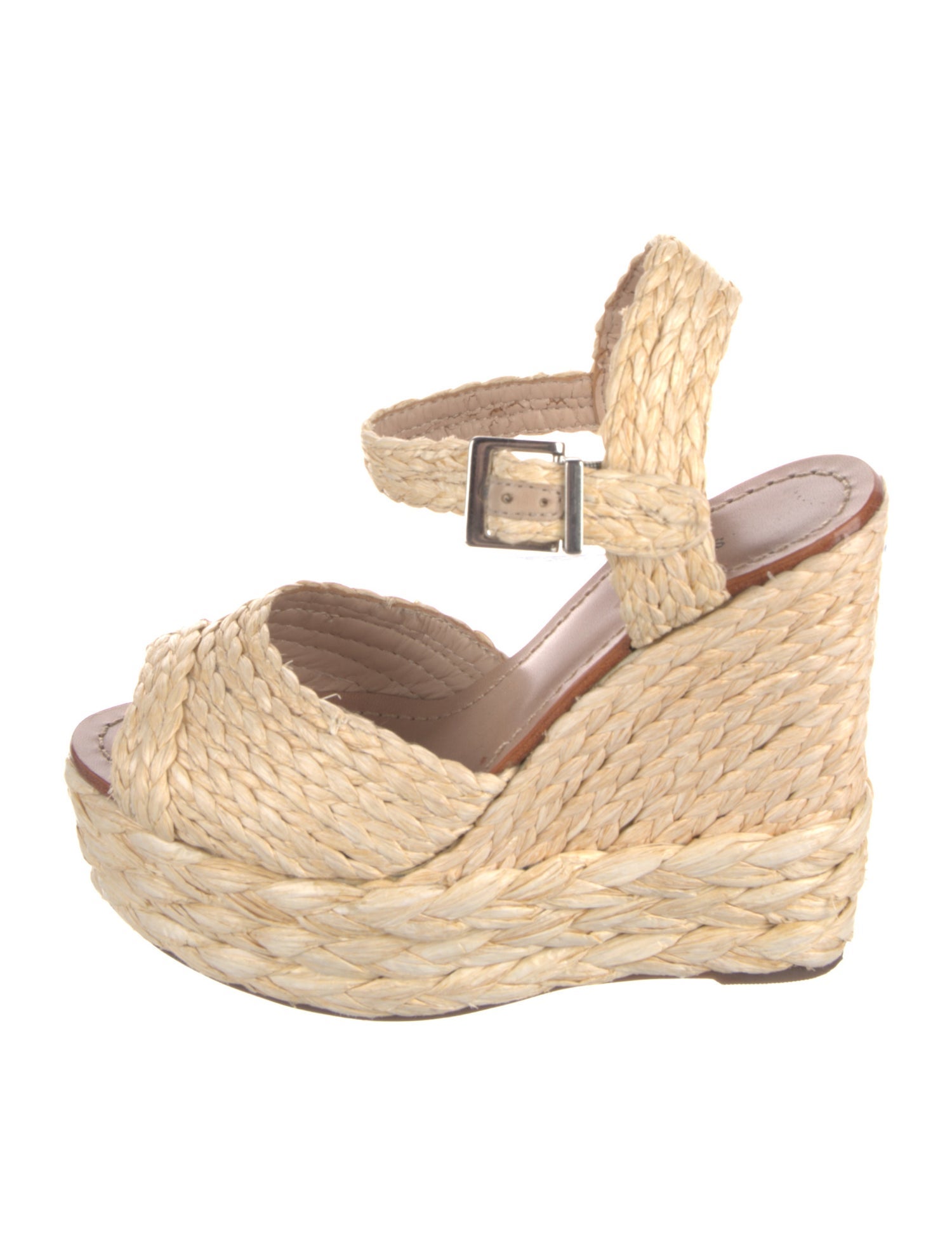 Schutz Straw Espadrilles