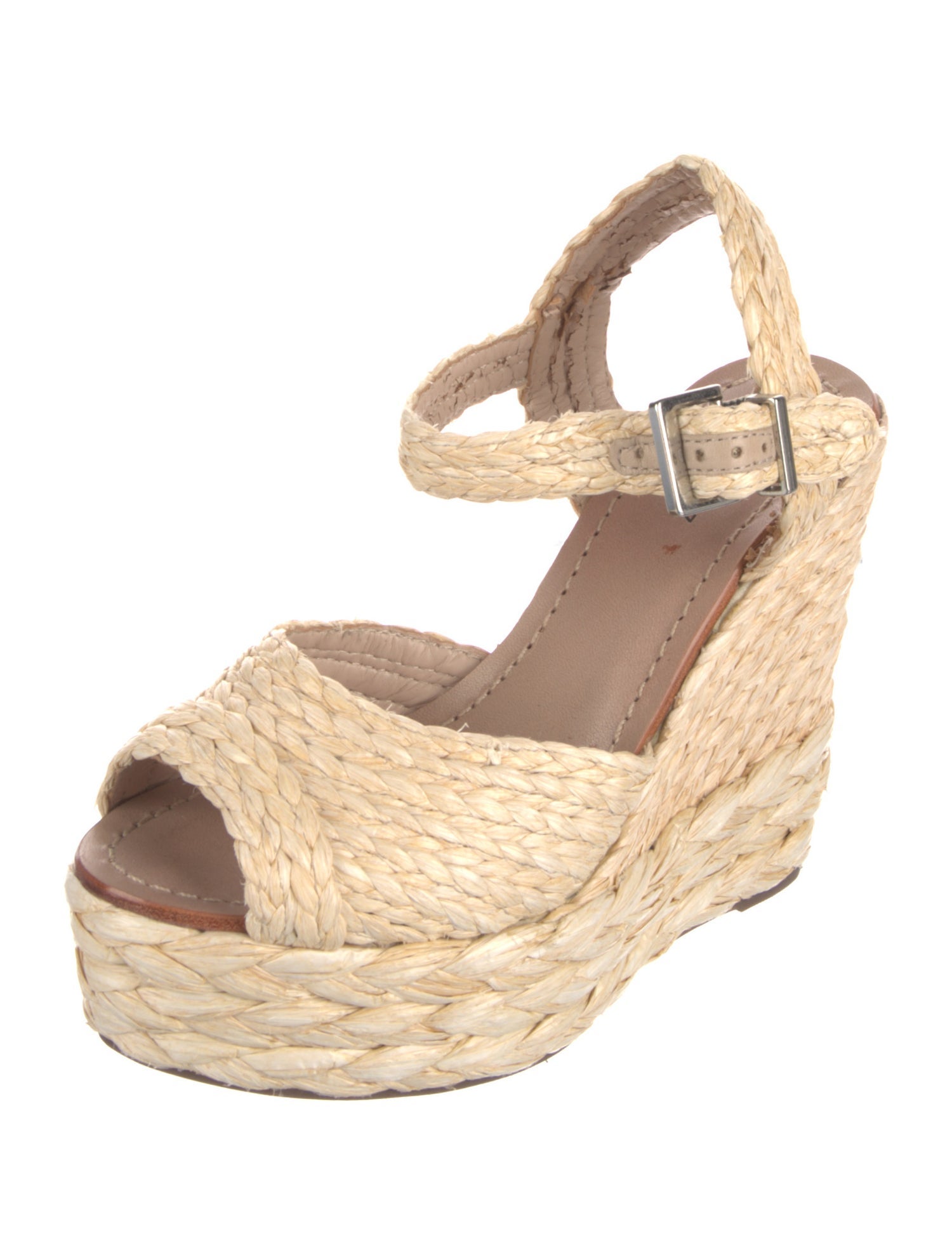 Schutz Straw Espadrilles