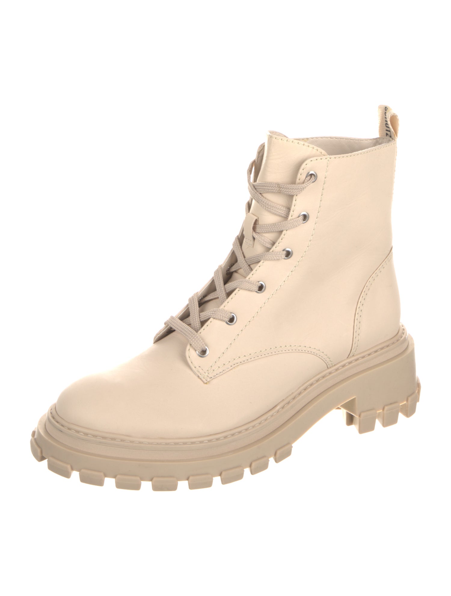Schutz Leather Combat Boots