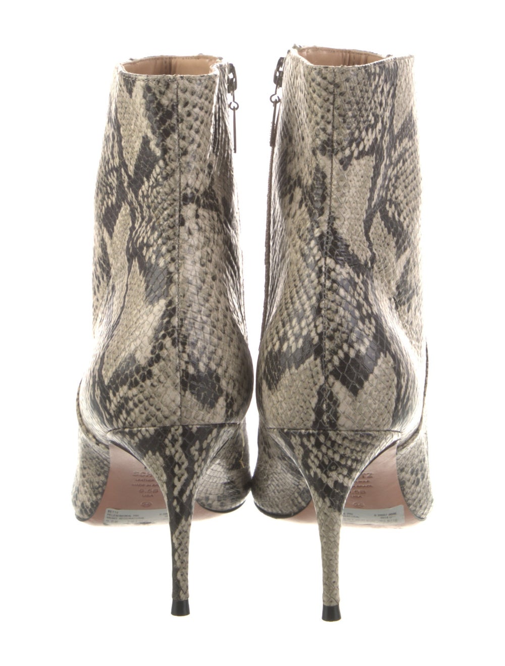 Schutz Python Animal Print Boots - image 4