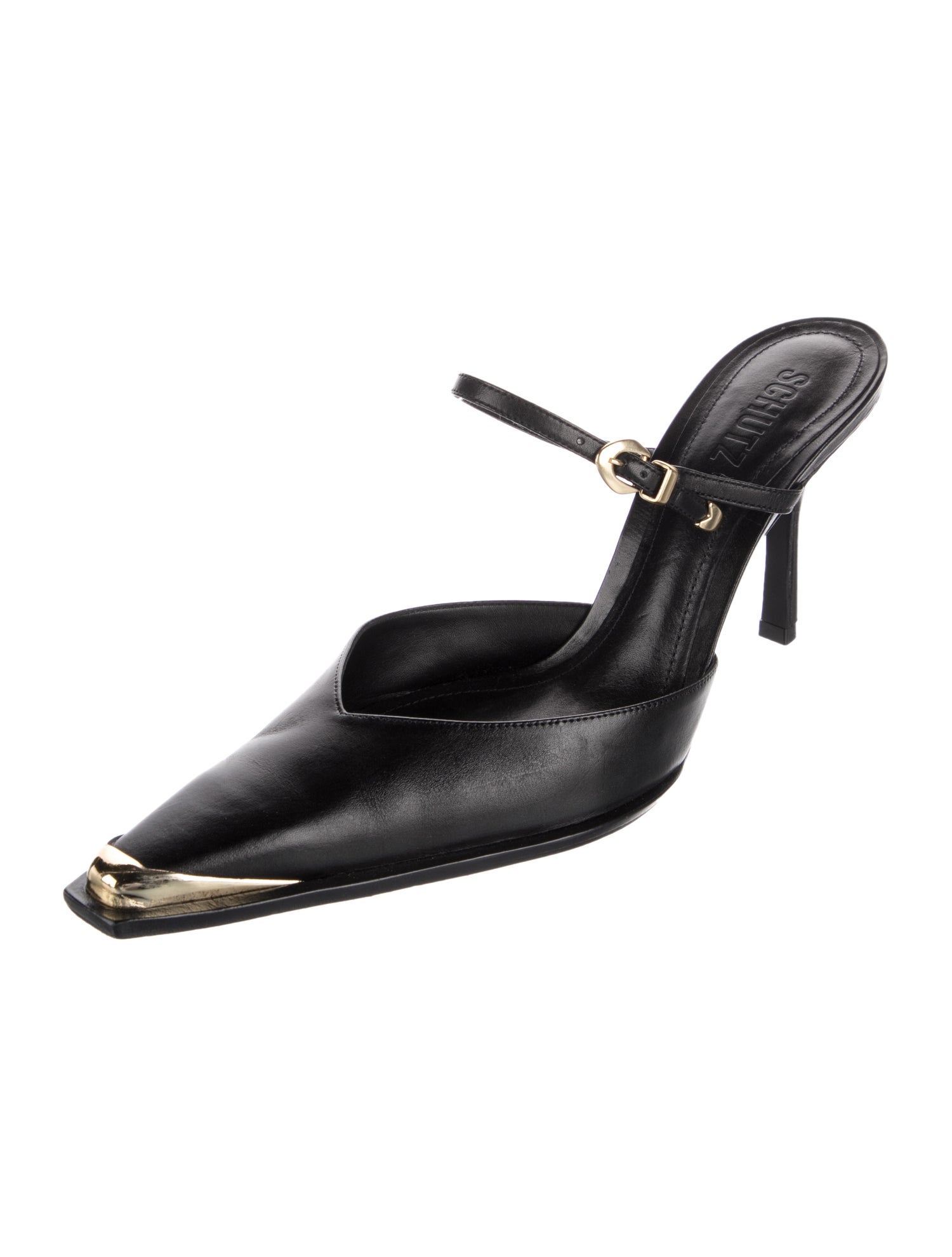 Schutz Leather Mules