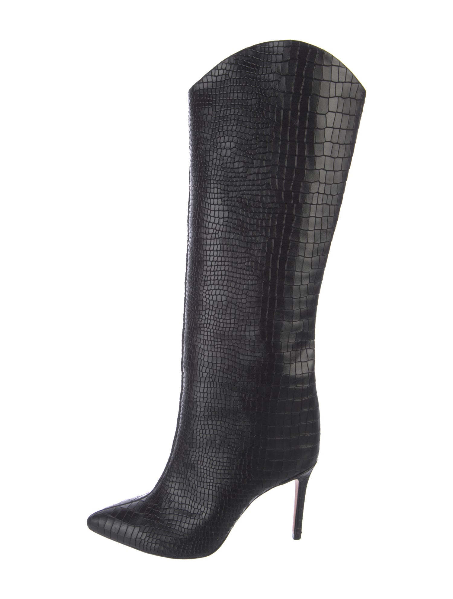 Schutz Embossed Leather Boots