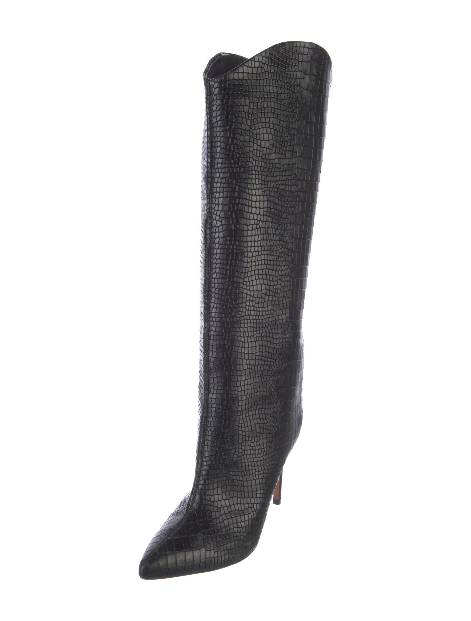 Schutz Embossed Leather Boots