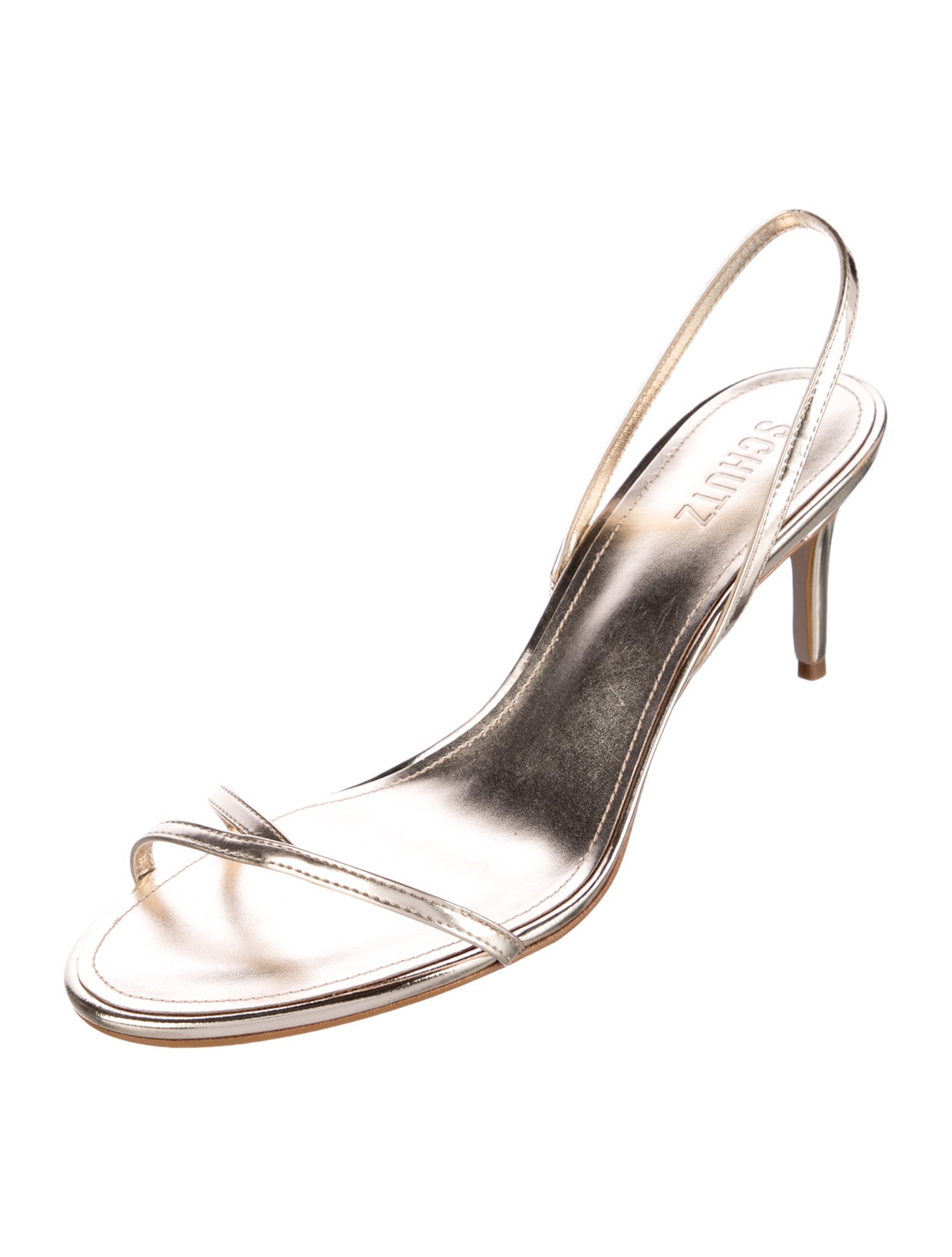 Schutz Leather Slingback Sandals