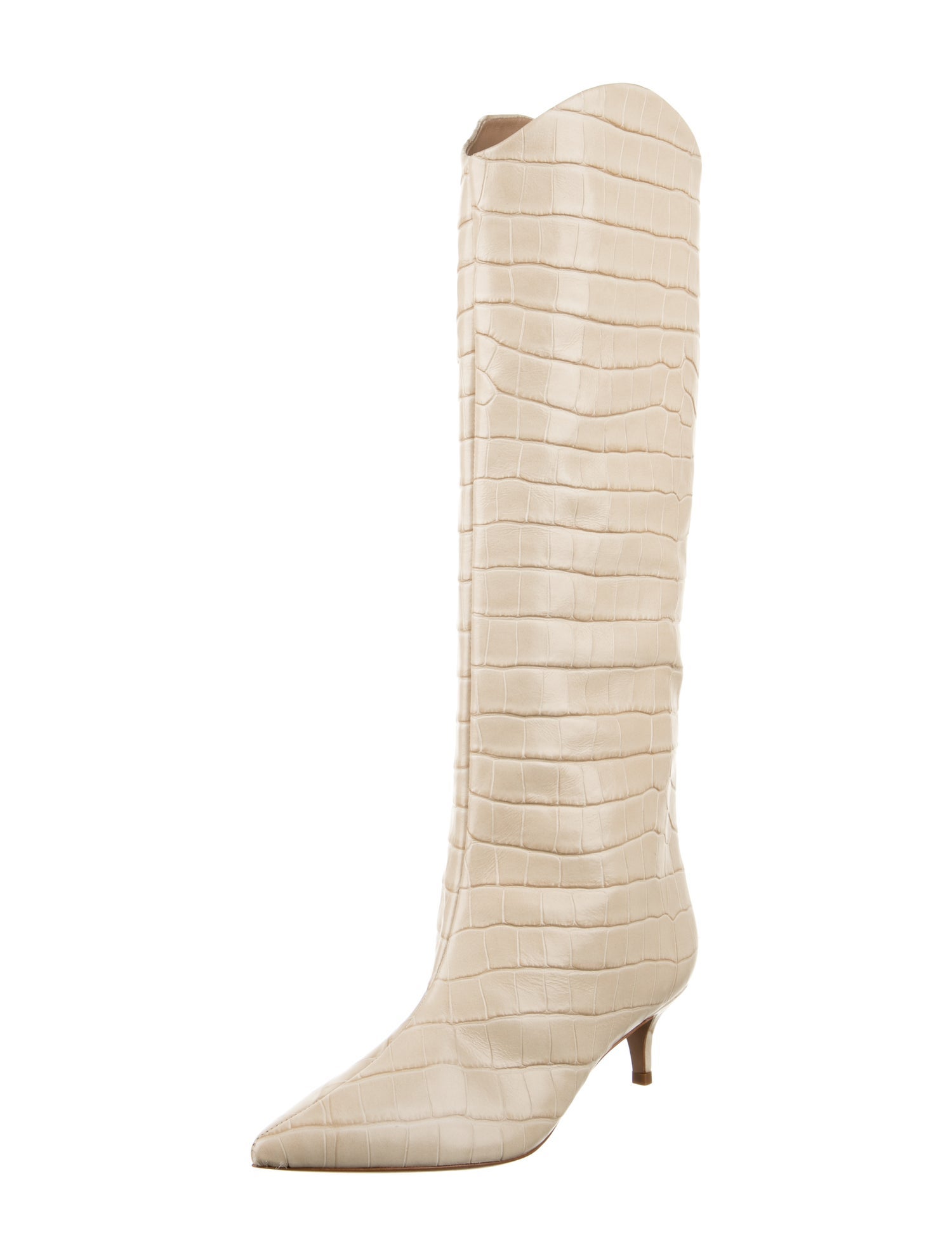 Schutz Embossed Leather Boots
