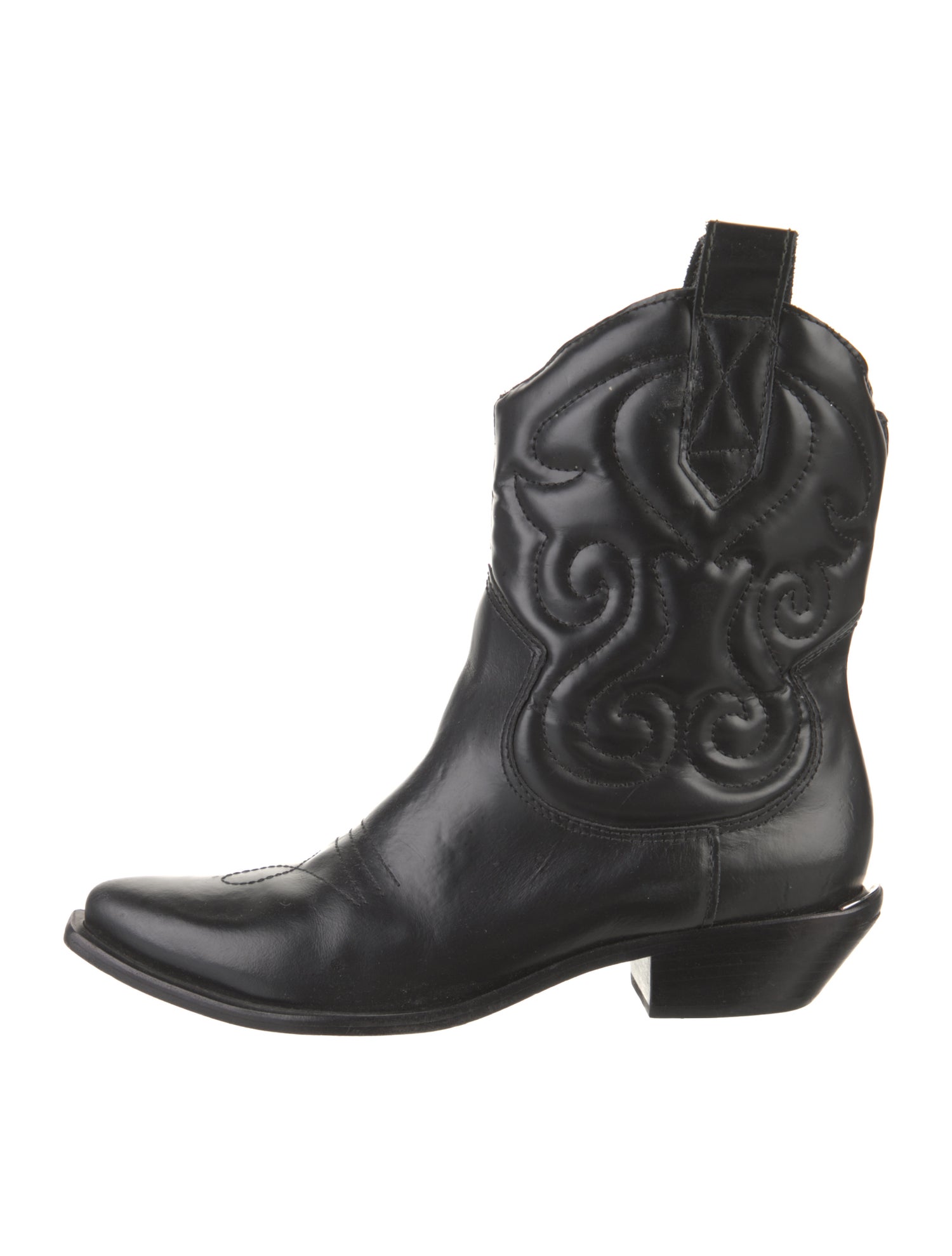 Schutz Leather Western Boots