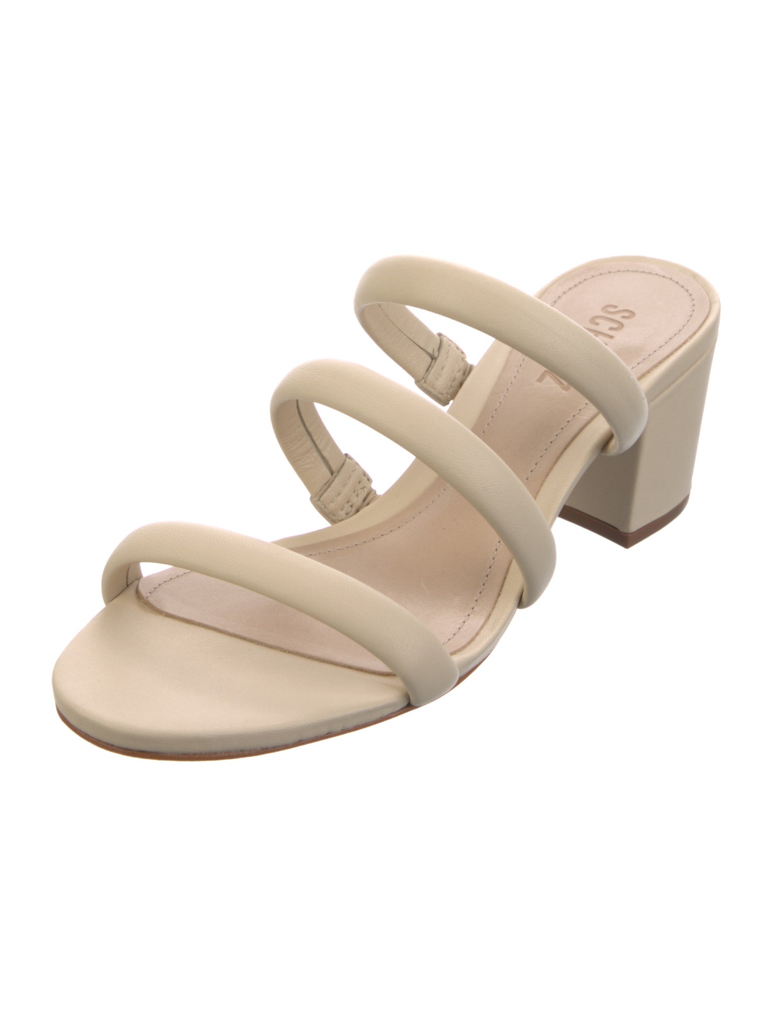 Schutz Leather Slides