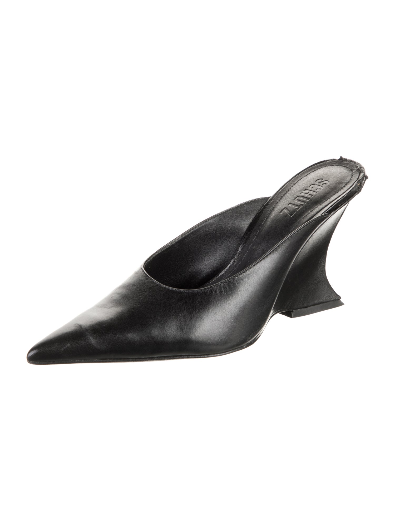 Schutz Leather Mules