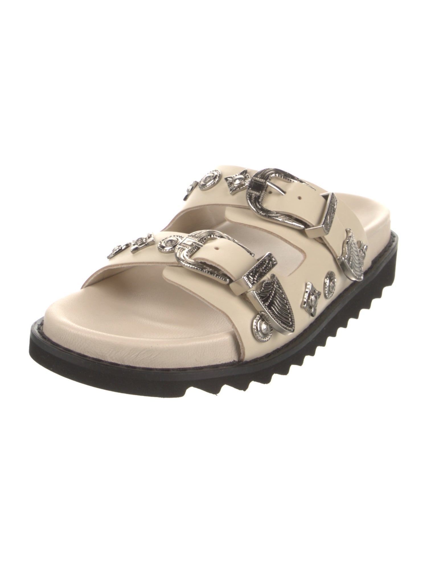 関税送料込Toga Studded Slip-on Sandals Toga Pulla Studded Strap Sandals | Black | FARFETCH
