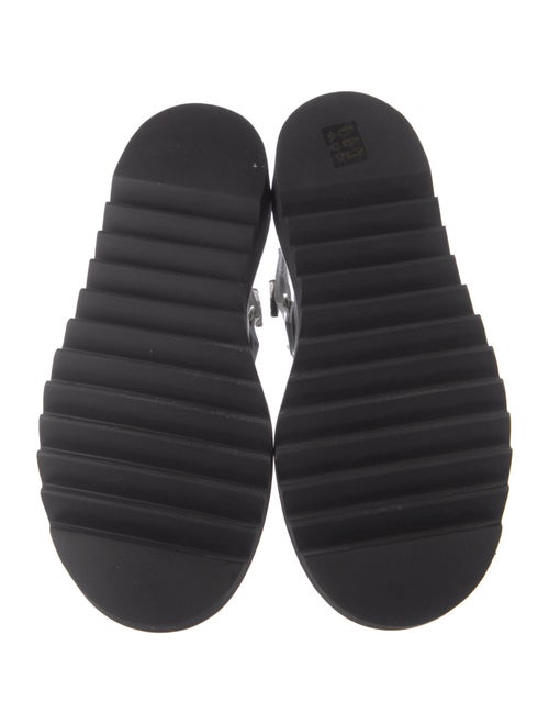 Toga Pulla Leather Colorblock Pattern Slingback Flats