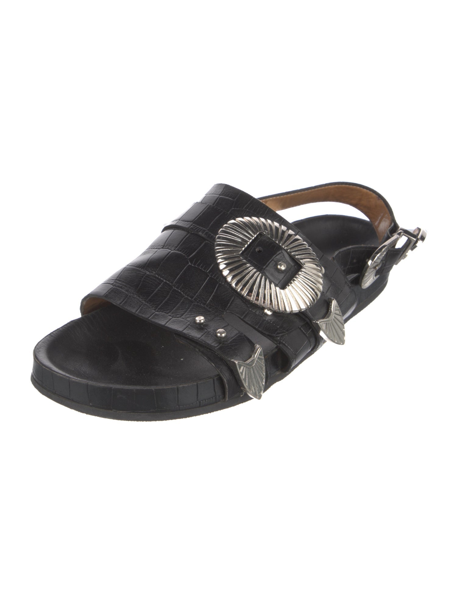 Toga Pulla Leather Slingback Sandals