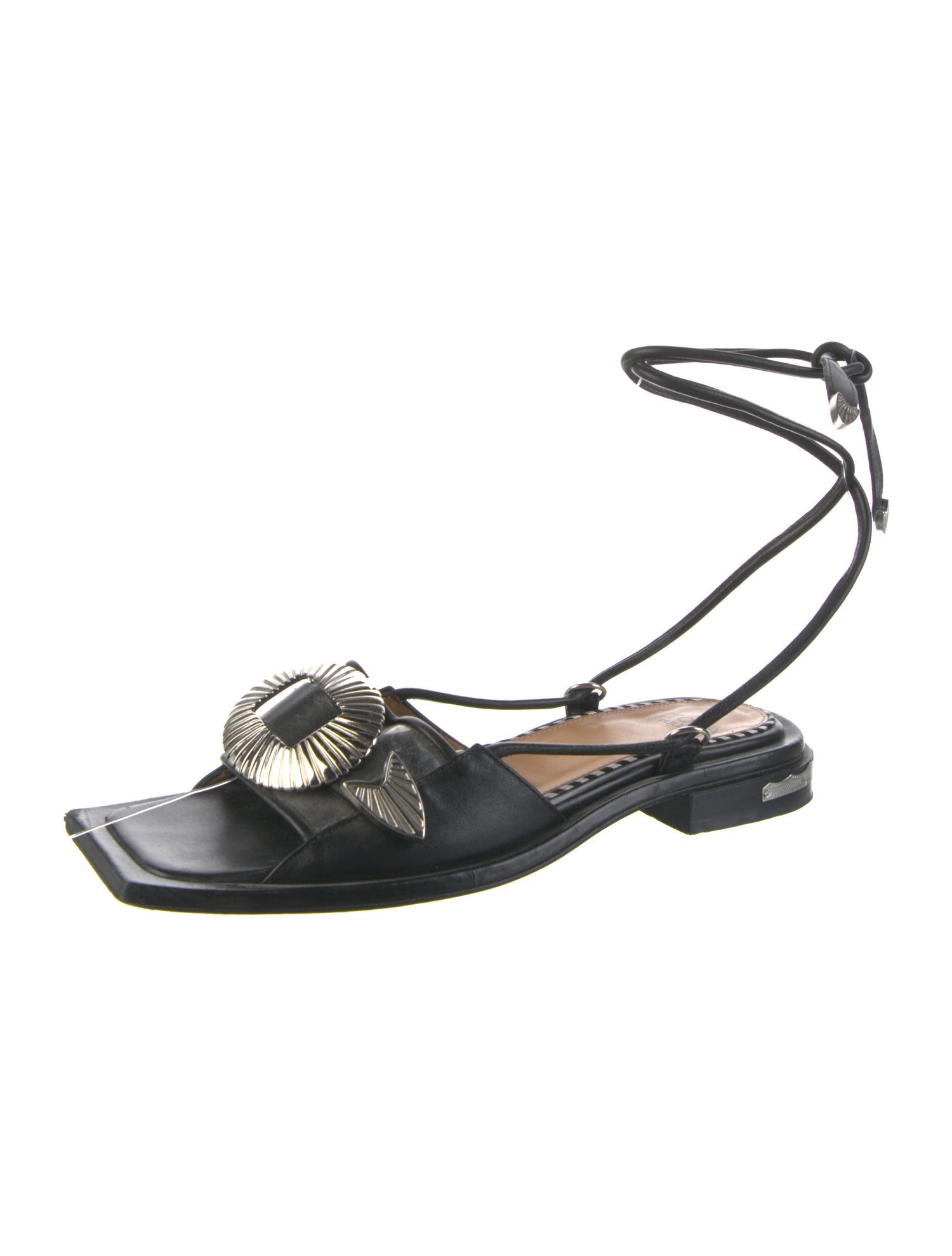 Toga Pulla Leather Slingback Flats