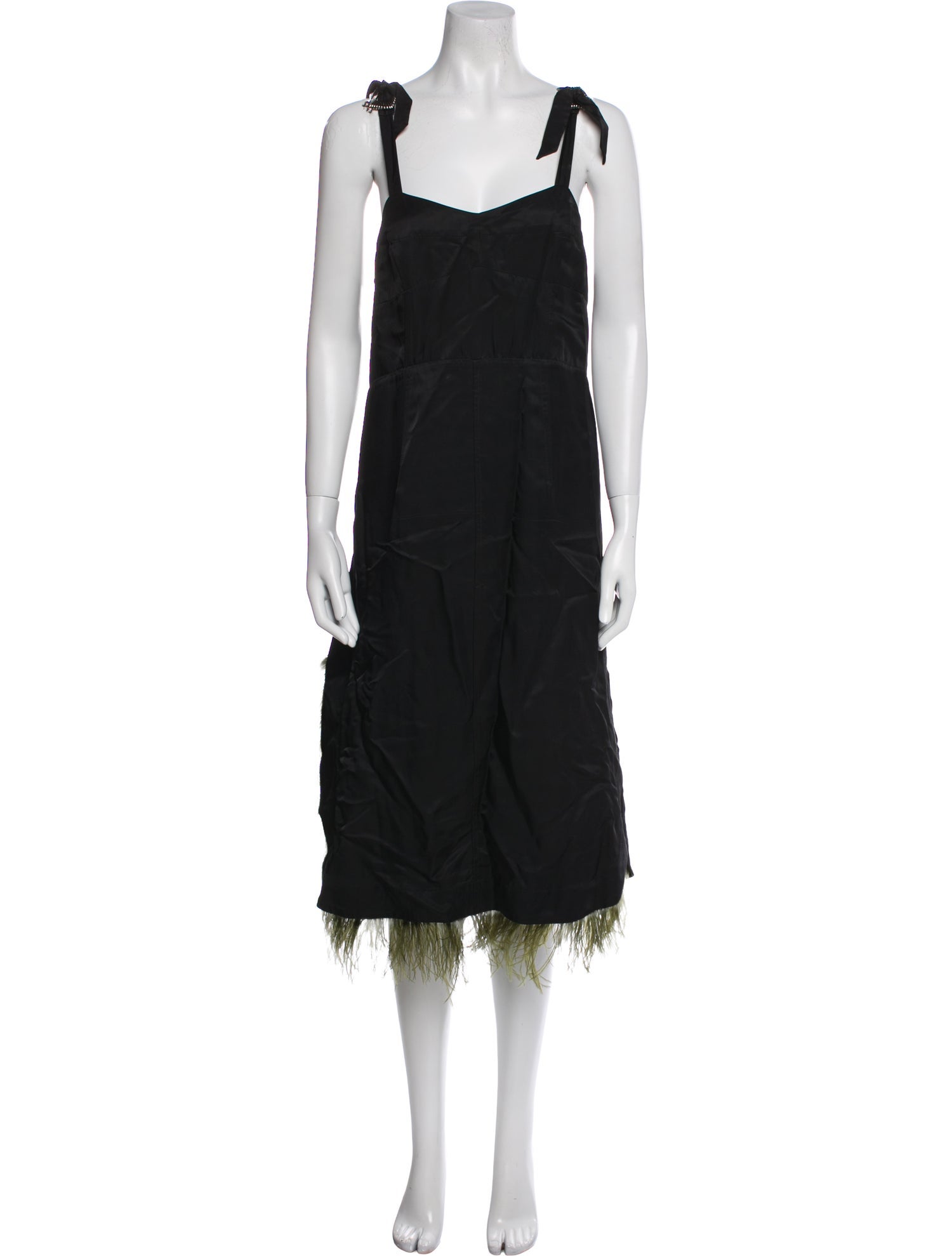 Toga Pulla Square Neckline Knee-Length Dress