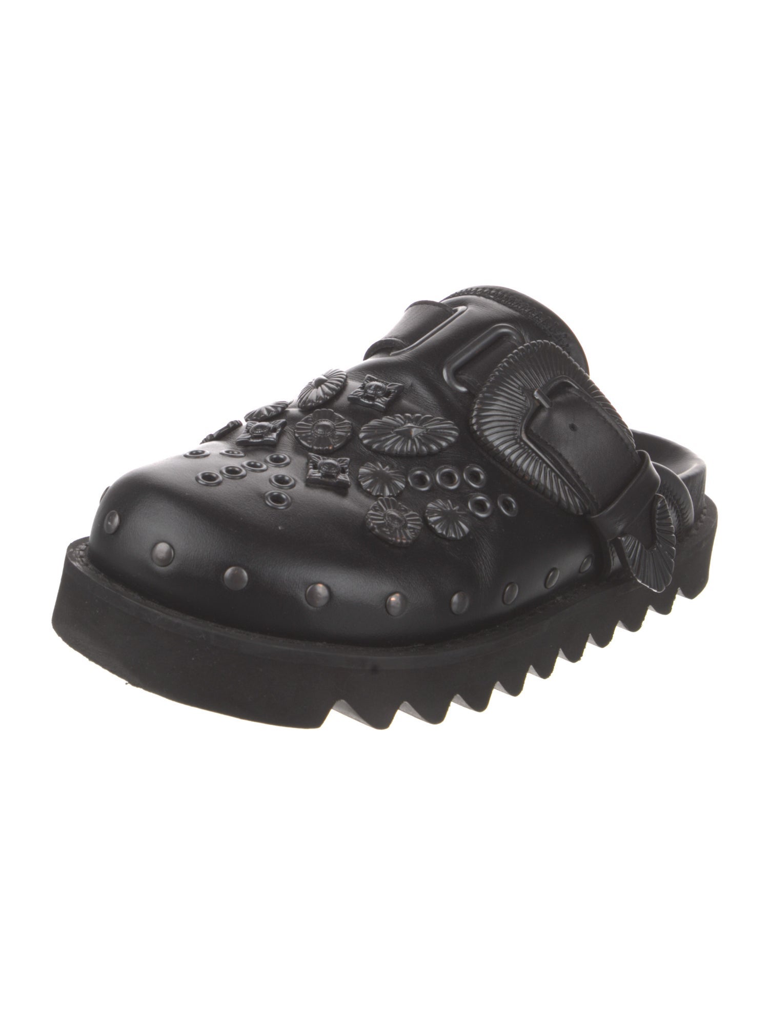 Toga Pulla Leather Studded Accents Mules