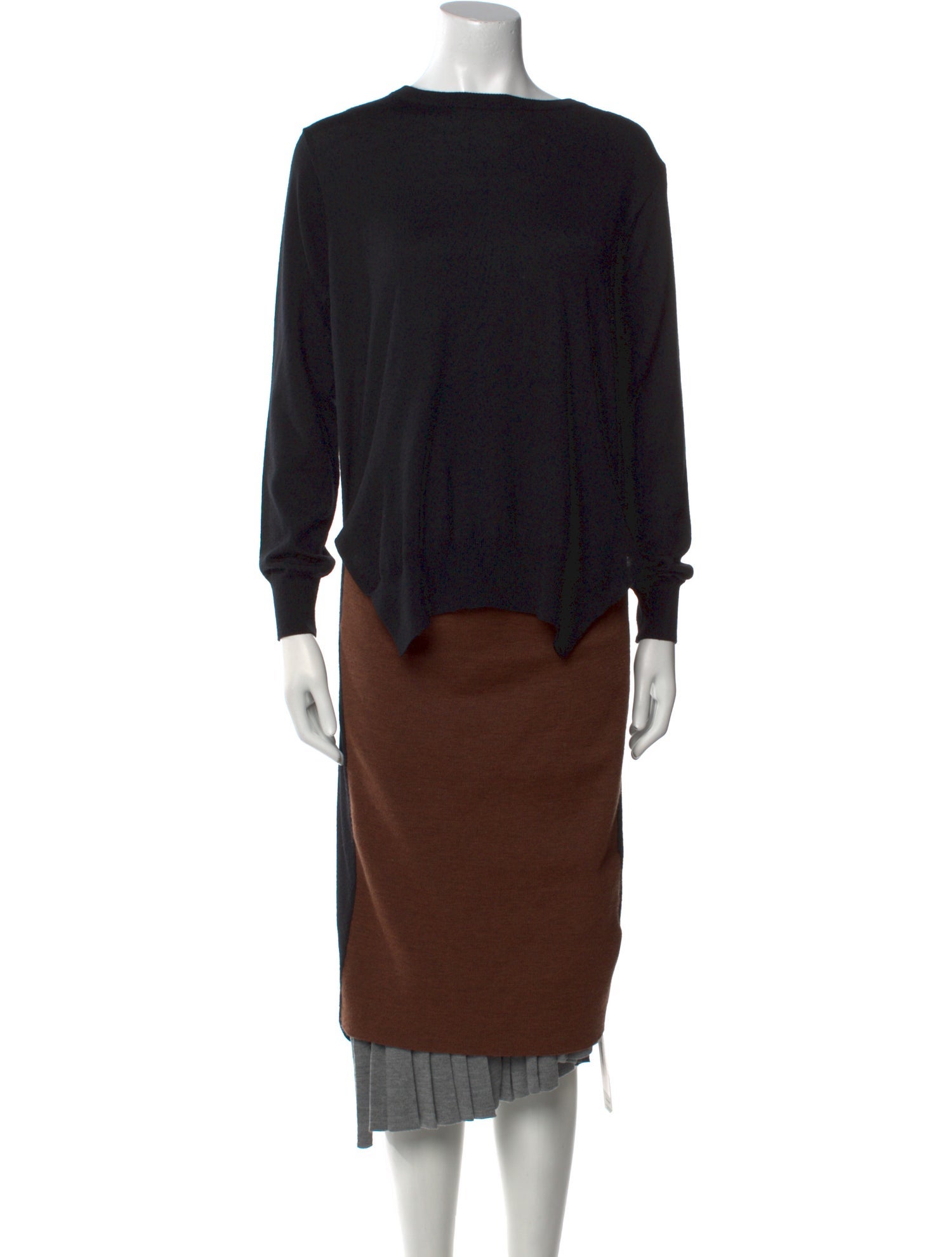 Toga Pulla Wool Midi Length Dress