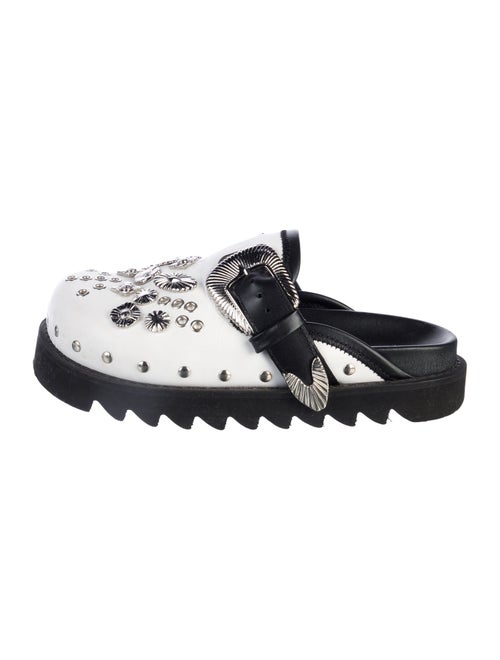 Toga Pulla Leather Studded Accents Mules