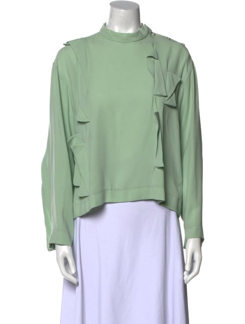 Toga Pulla Mock Neck Long Sleeve Sweatshirt