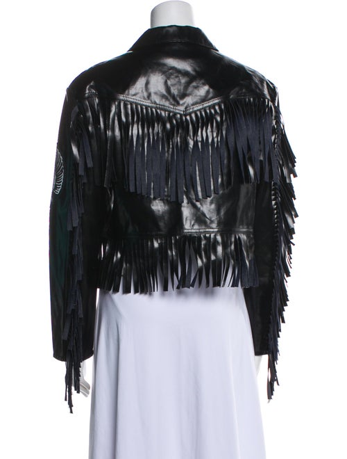 Toga Pulla Printed Biker Jacket