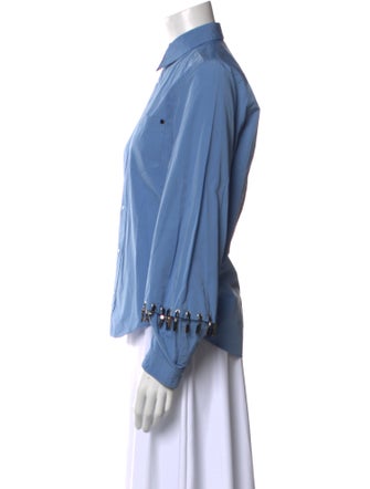 Toga Pulla Long Sleeve Button-Up Top