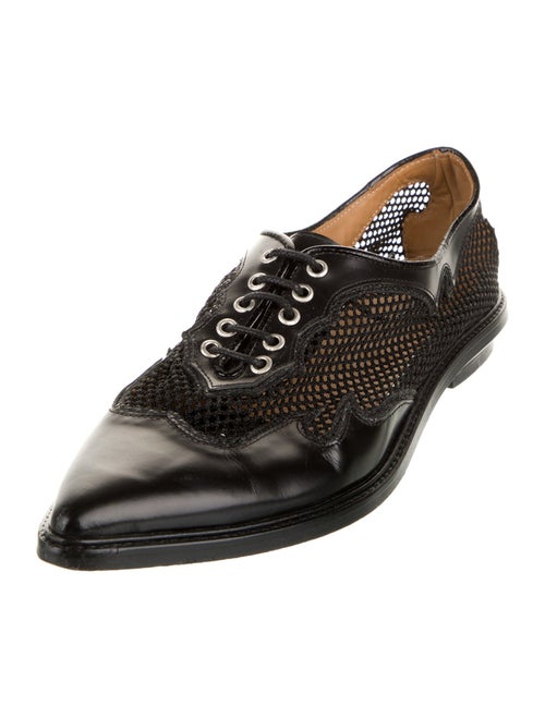 Toga Pulla Leather Mesh Accents Oxfords