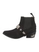 Toga Pulla Leather Studded Accents Chelsea Boots