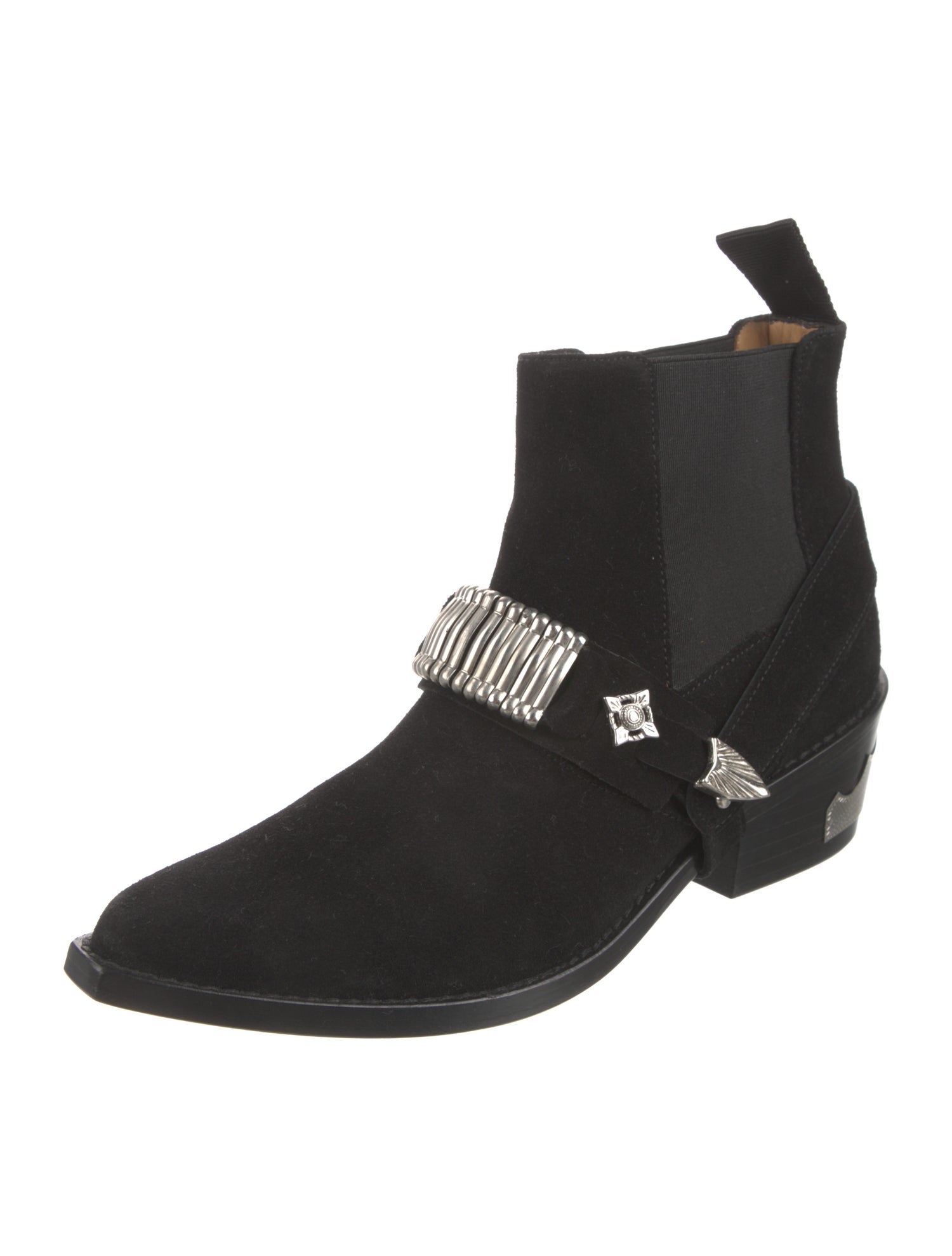 Toga Pulla Leather Studded Accents Chelsea Boots
