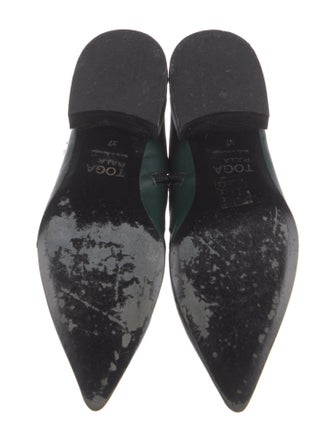 Toga Pulla Leather Colorblock Pattern Boots