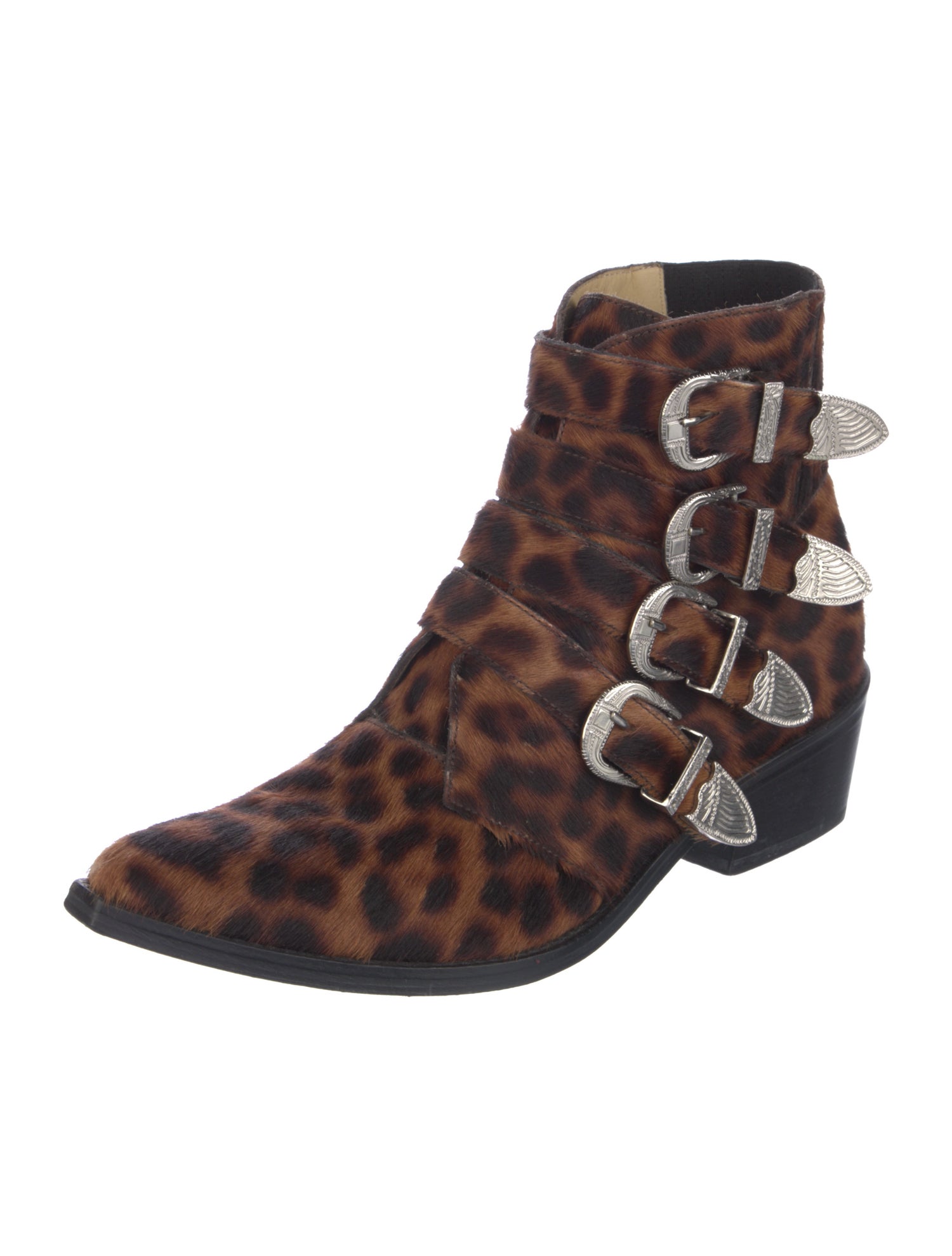 Toga Pulla Ponyhair Animal Print Western Boots