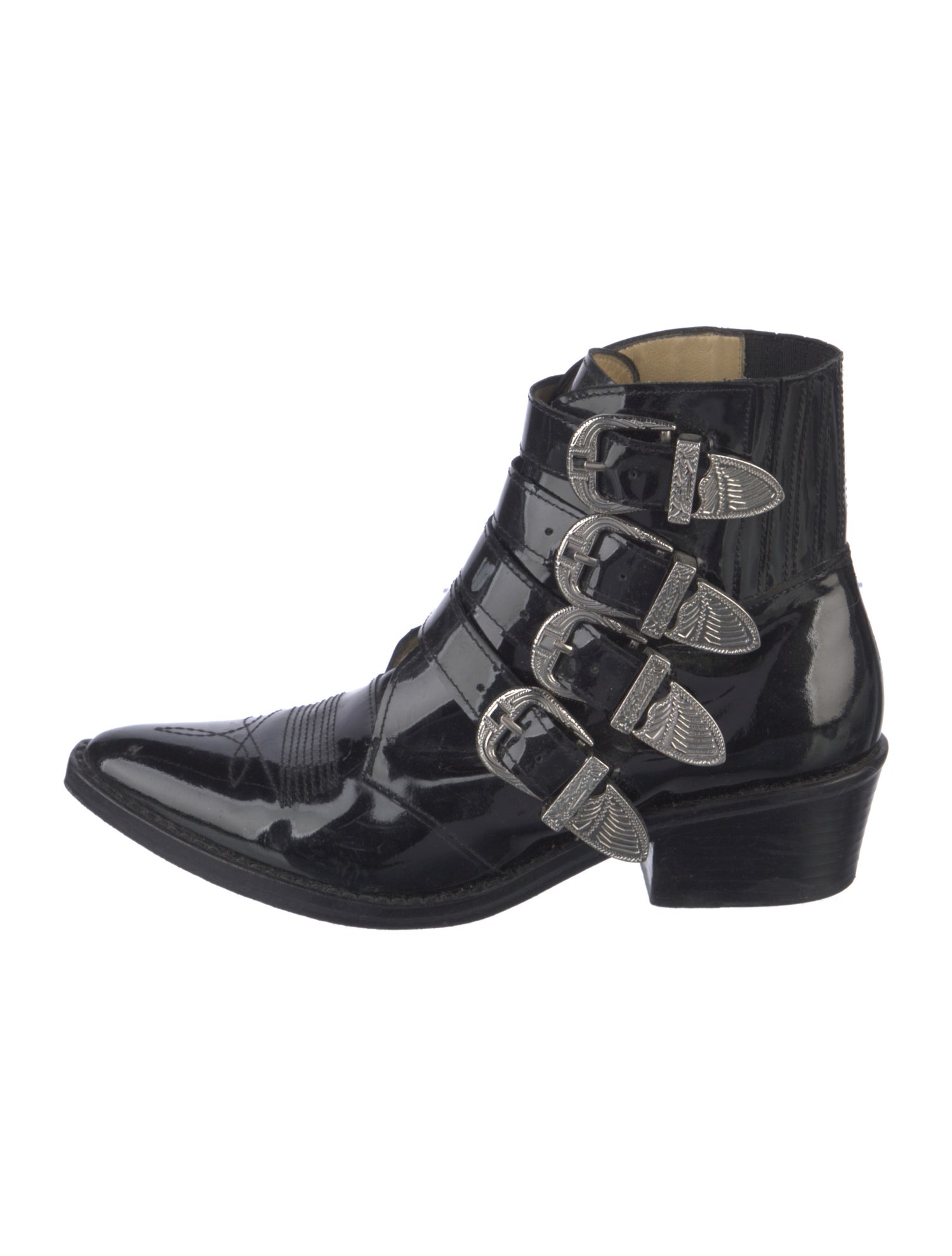 Toga Pulla Patent Leather Western Boots
