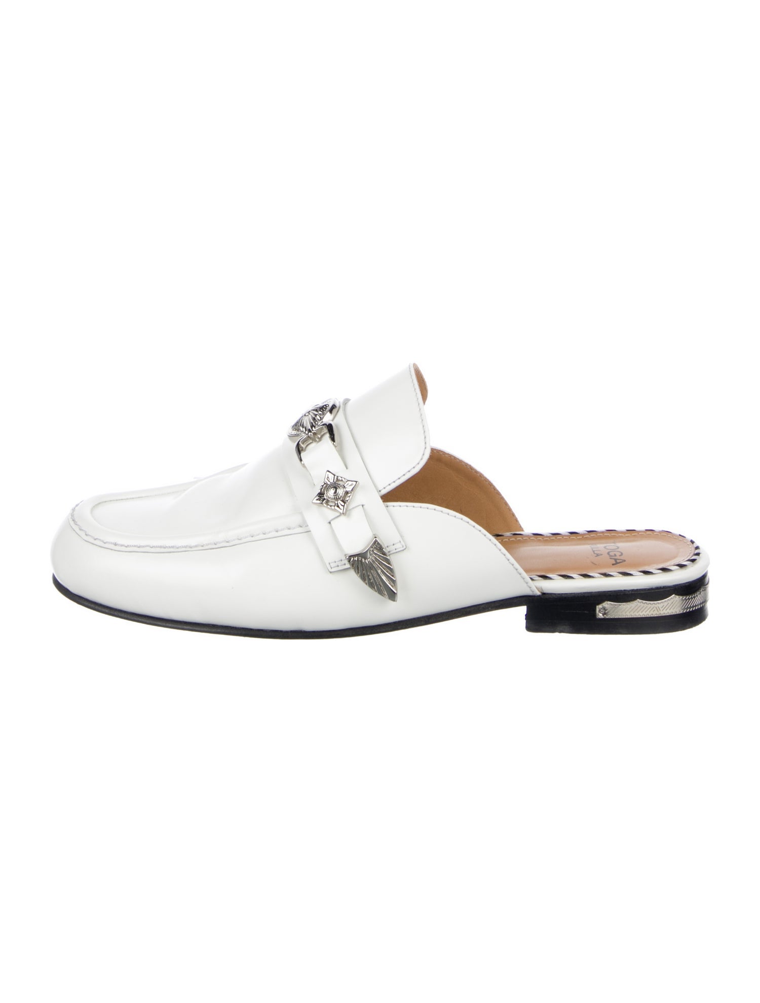 Toga Pulla Leather Studded Accents Mules