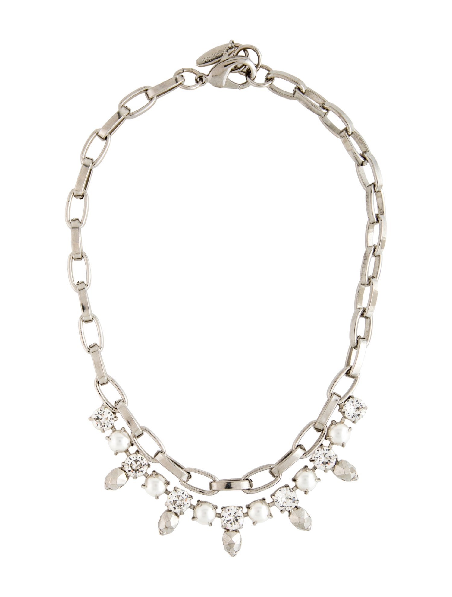 Joomi Lim Faux Pearl & Crystal Multistrand Necklace