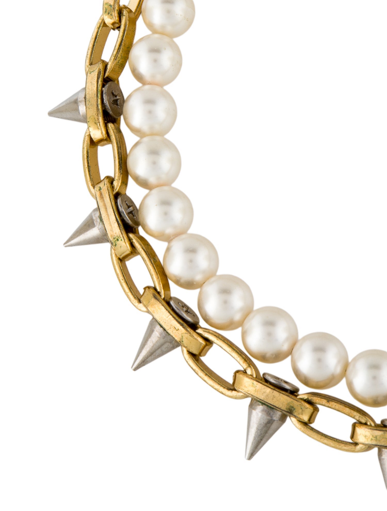 Joomi Lim Faux Pearl & Crystal Double Strand Necklace