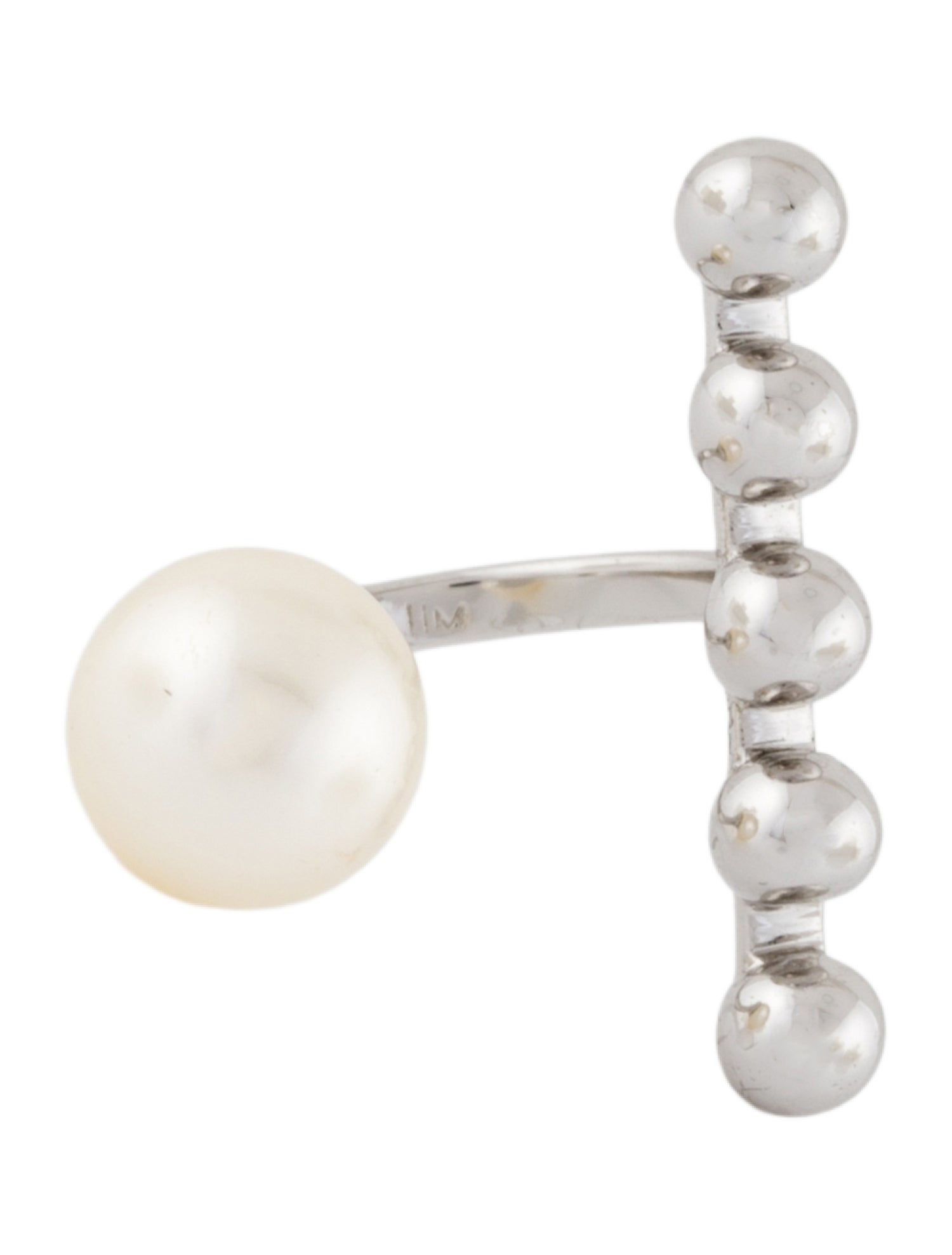 Joomi Lim Faux Pearl Cocktail Ring