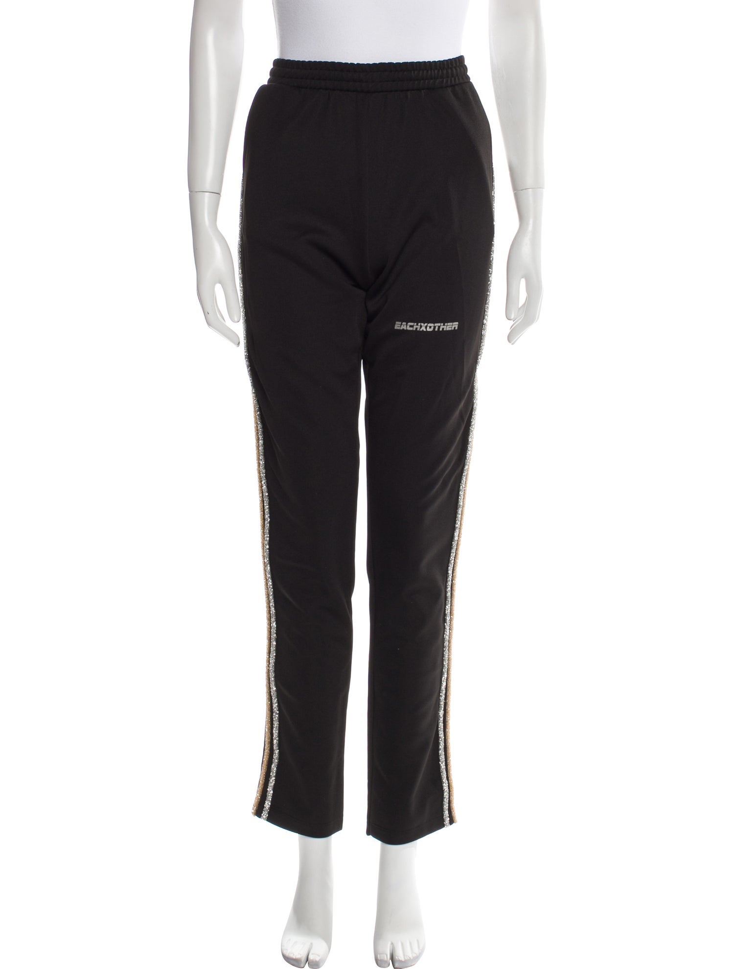 Each x Other Striped Crystal Embellishments Sweatpants