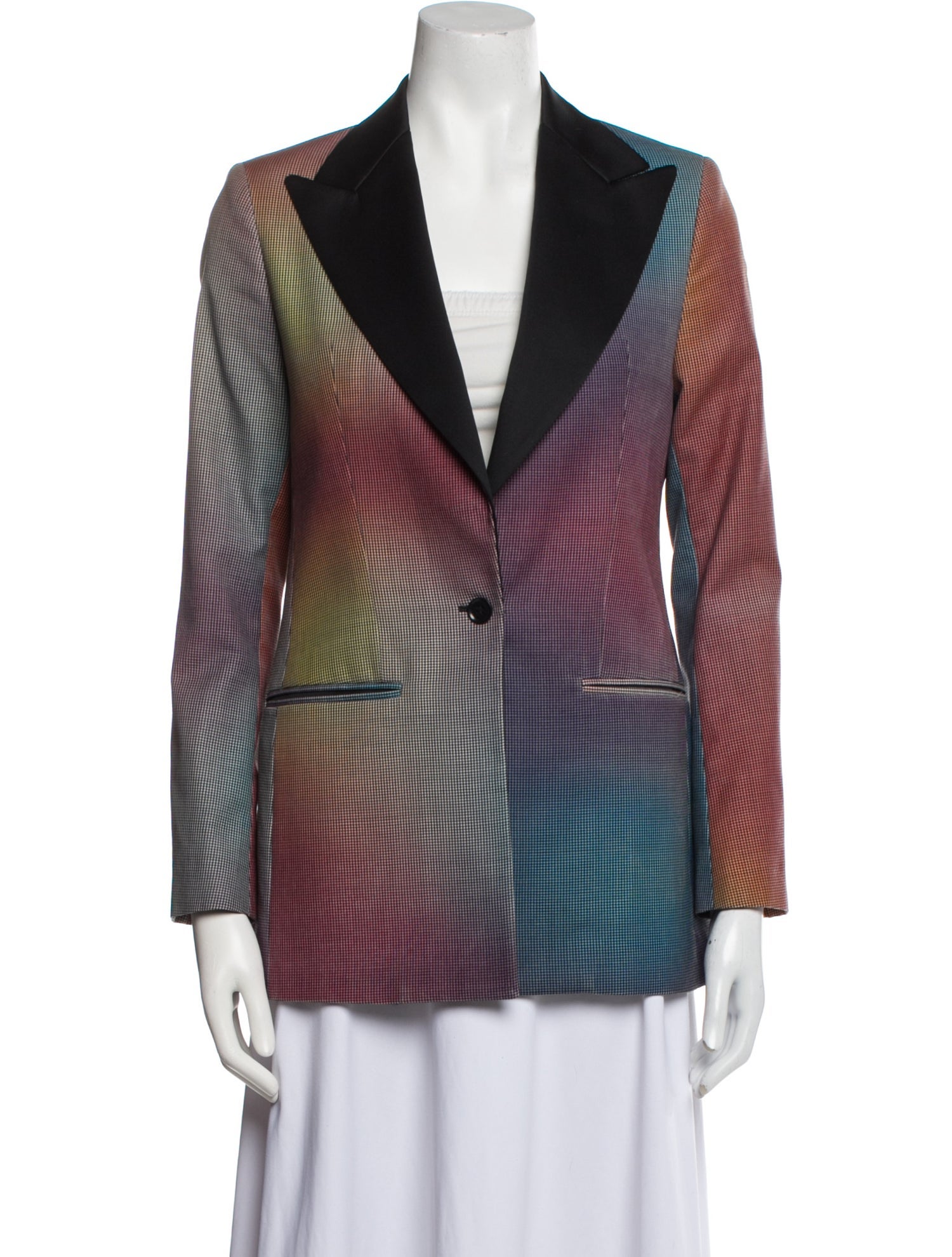 Each x Other Wool Plaid Print Blazer