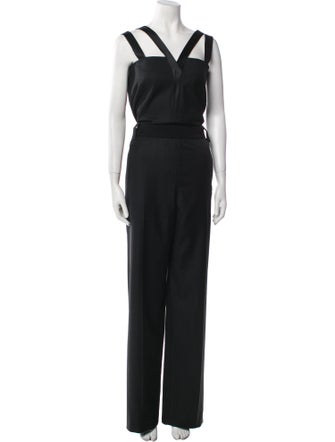 Each x Other Wool V-Neck Jumpsuit