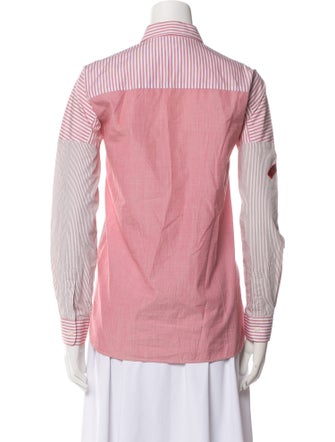 Each x Other Striped Long Sleeve Button-Up Top