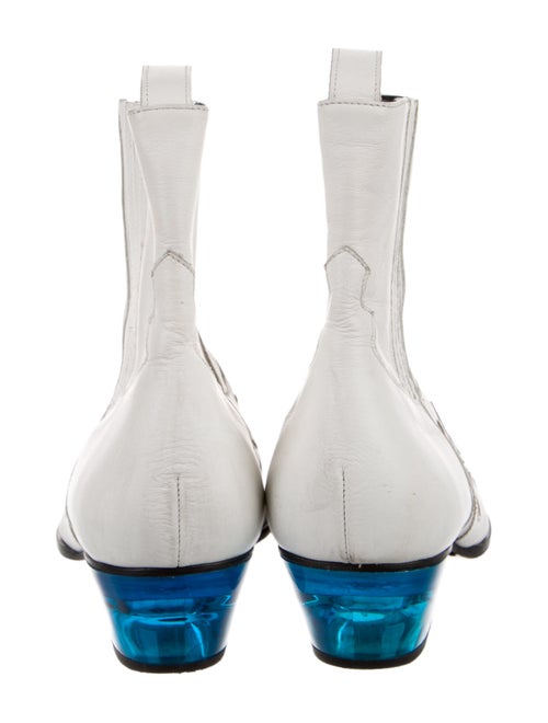 Each x Other Leather Colorblock Pattern Western Boots