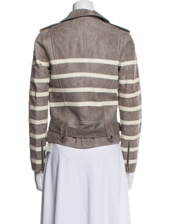 Each x Other Leather Striped Blazer