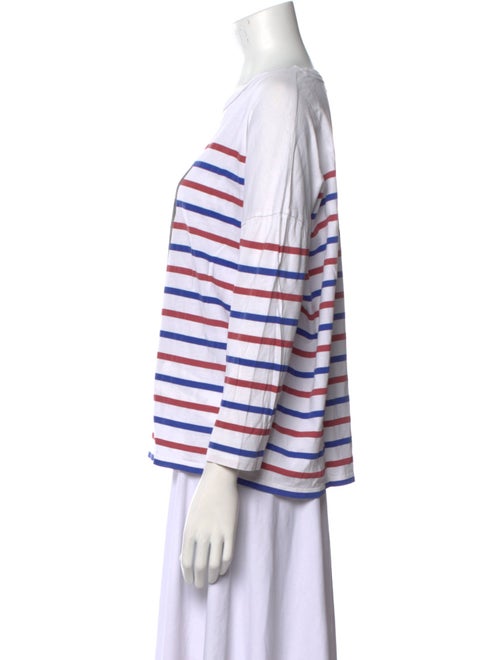 Each x Other Striped Bateau Neckline Top