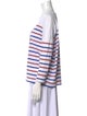 Each x Other Striped Bateau Neckline Top