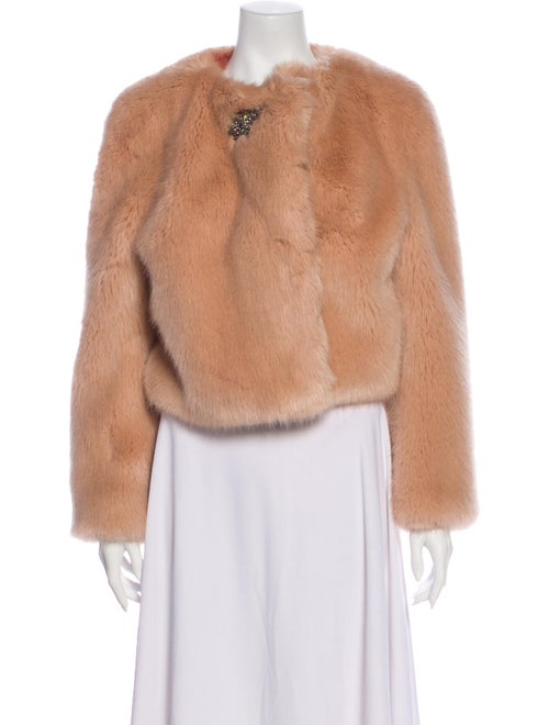 Shrimps Faux Fur Jacket Pink